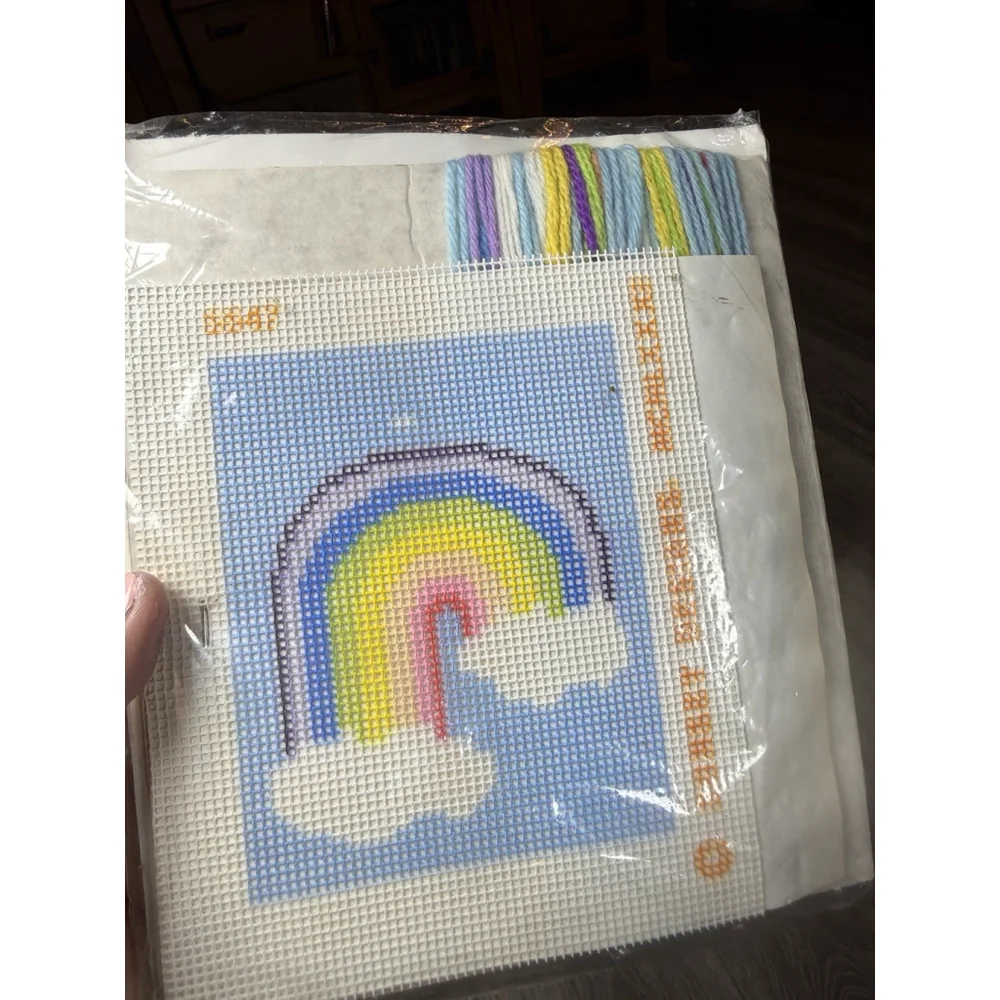 Sunset Needlepoint Kit “You Are My Rainbow” #5547 New — Fits 4x5” Frame